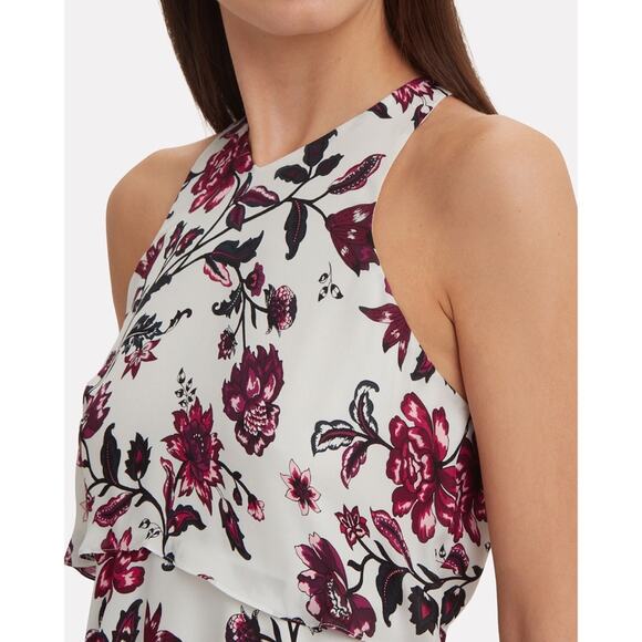 NWT A.L.C. Duran Floral Silk Top (size 0) - Picture 3 of 10